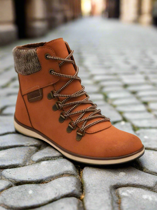 Lotus Libby orange ankle boot with side zip sizes 4-8