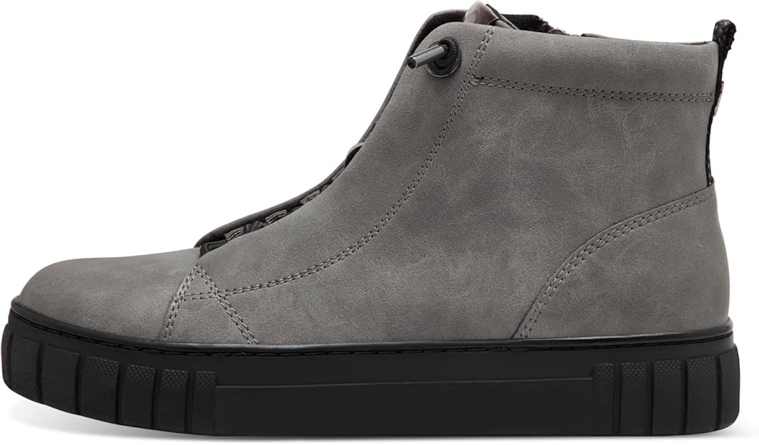 Marco Tozzi grey vegan suede ankle boot sizes 4-8