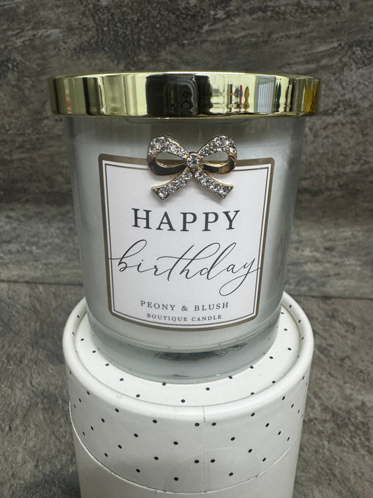 Madelaine By Hearts Designs Candle Happy Birthday