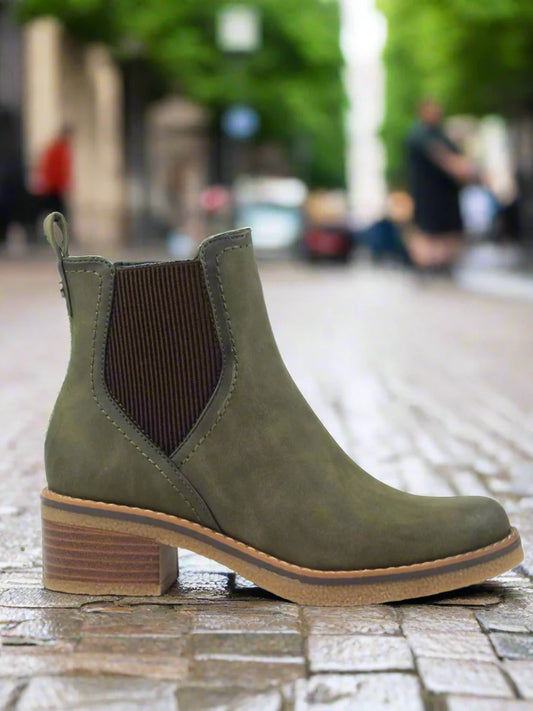 Lunar Tonia green ankle boot sizes 4-8