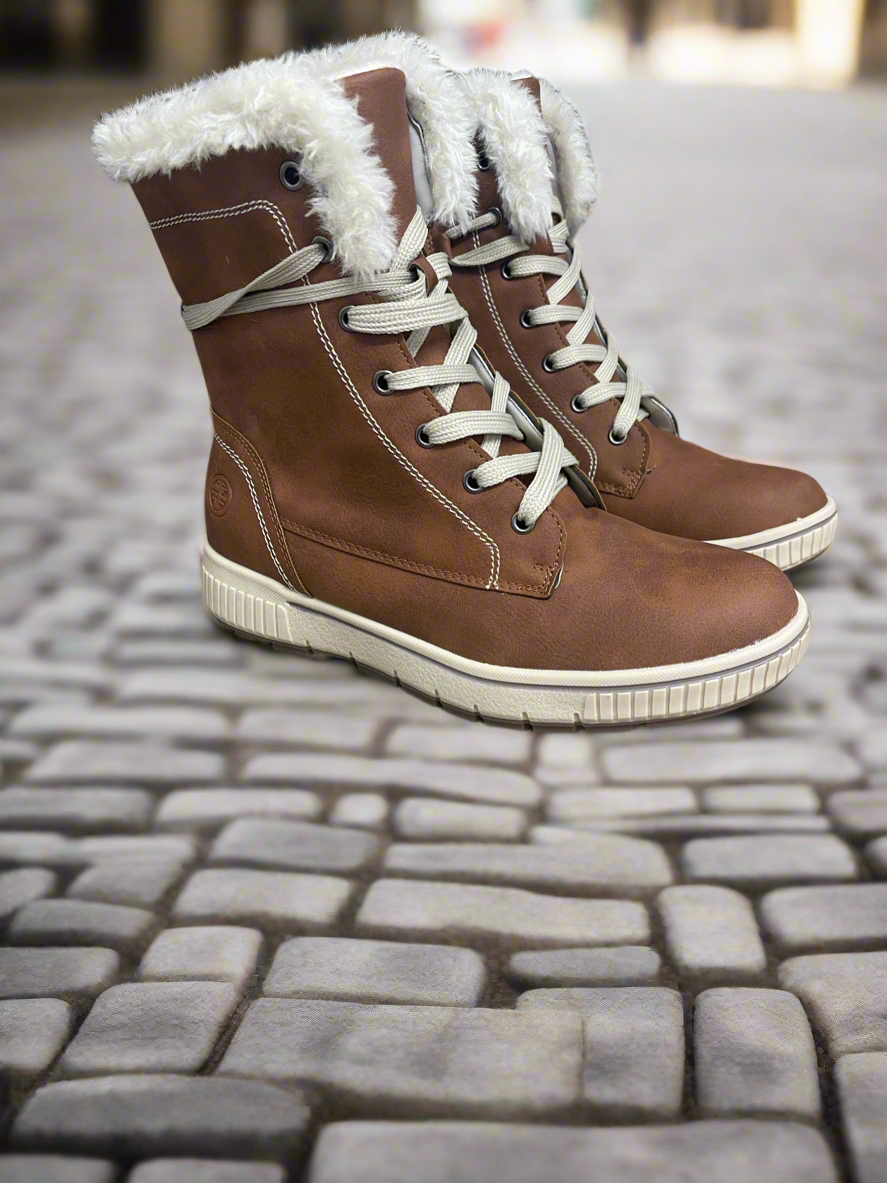 Camel high top winter boots 3-8