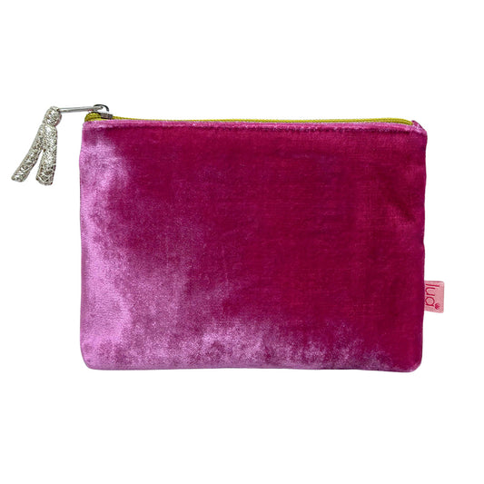 Lua Magenta Velvet Purse