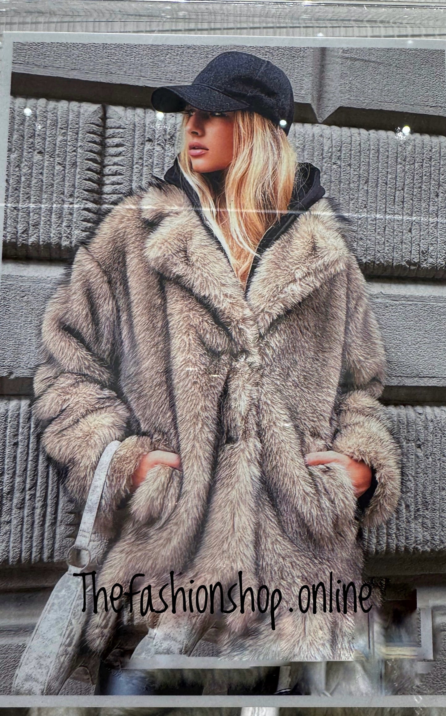 Jess faux fur coat 8-14