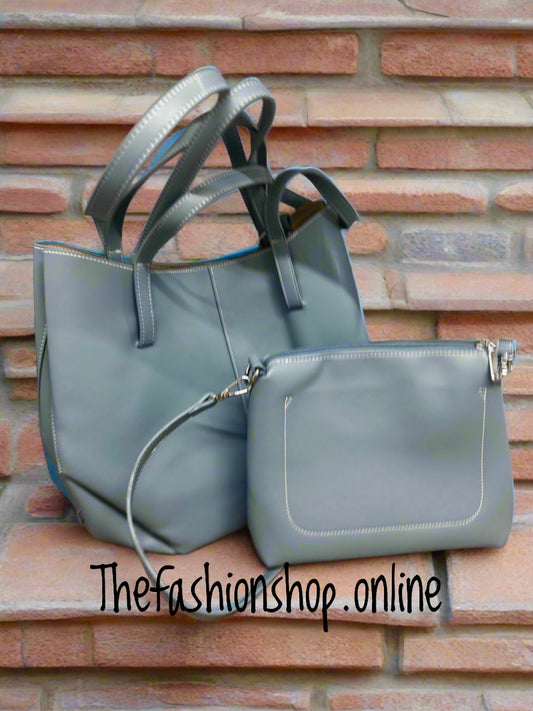 Nicole blue stitch bag in bag