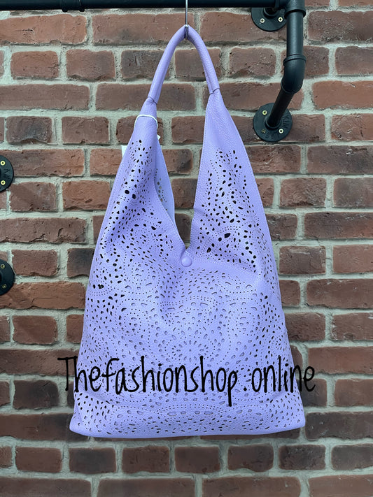 Savannah purple shoulder bag