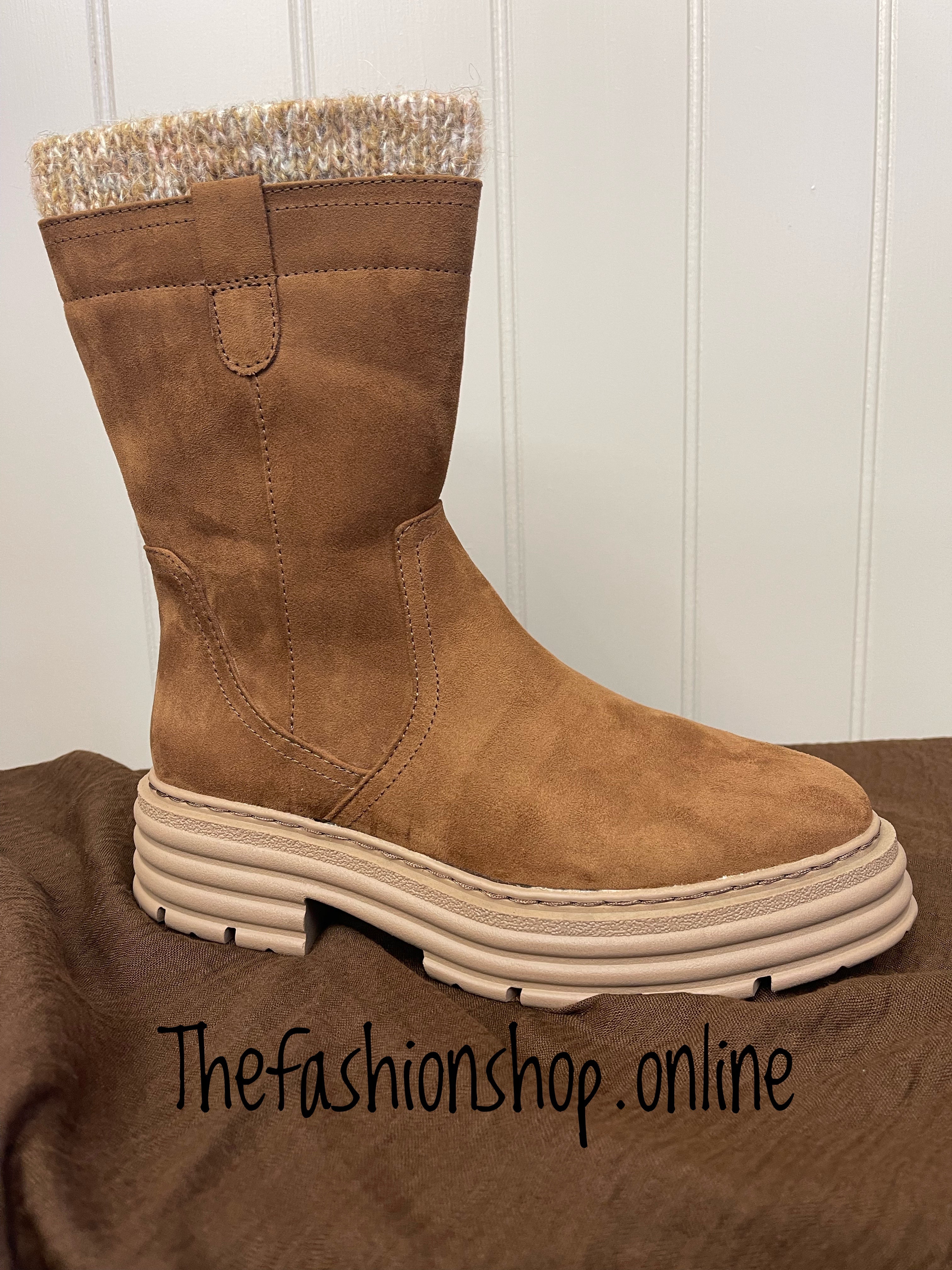 Marco tozzi hot sale tan boots