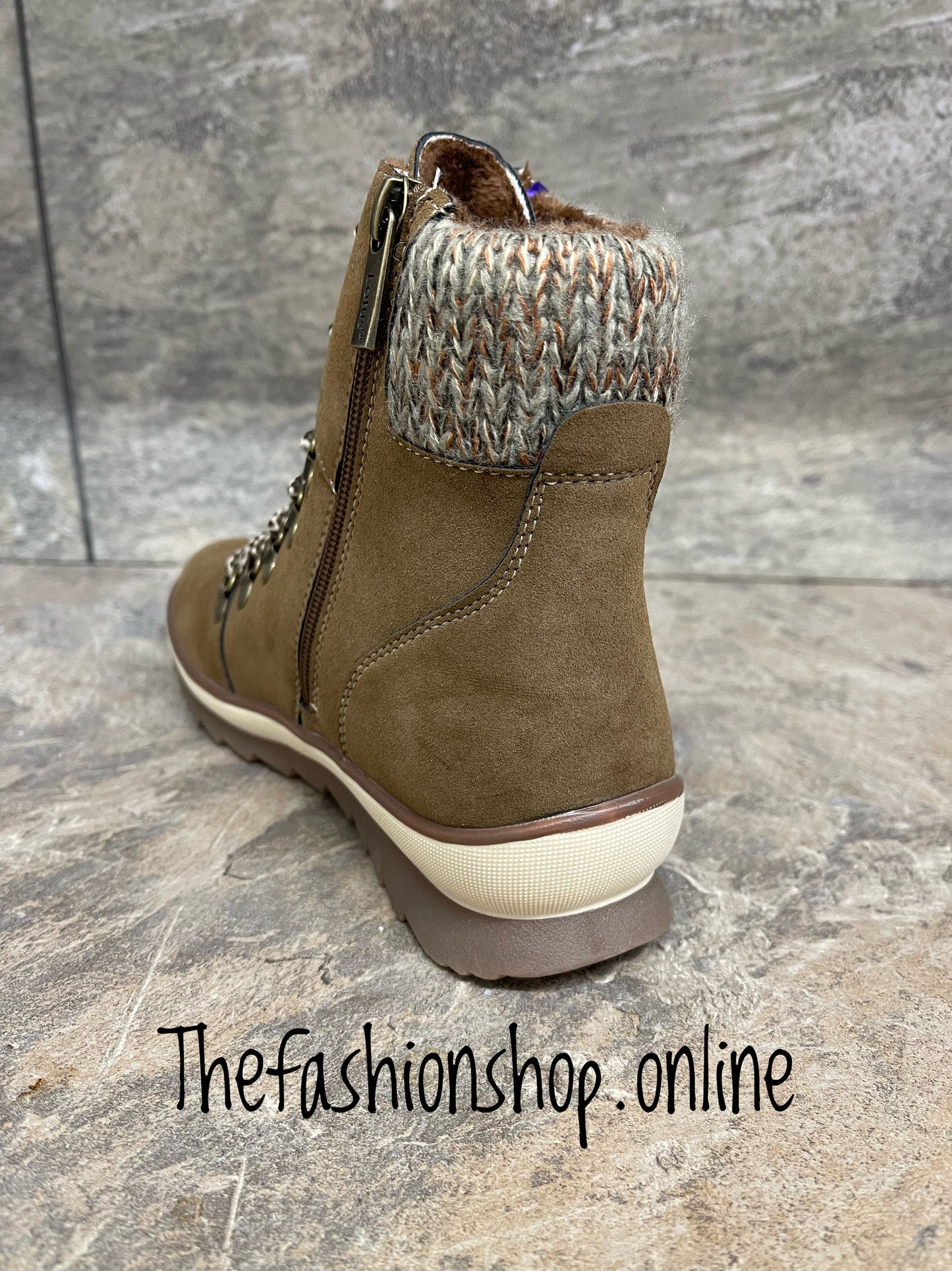 Lotus Libby taupe ankle boot with side zip sizes 4-8