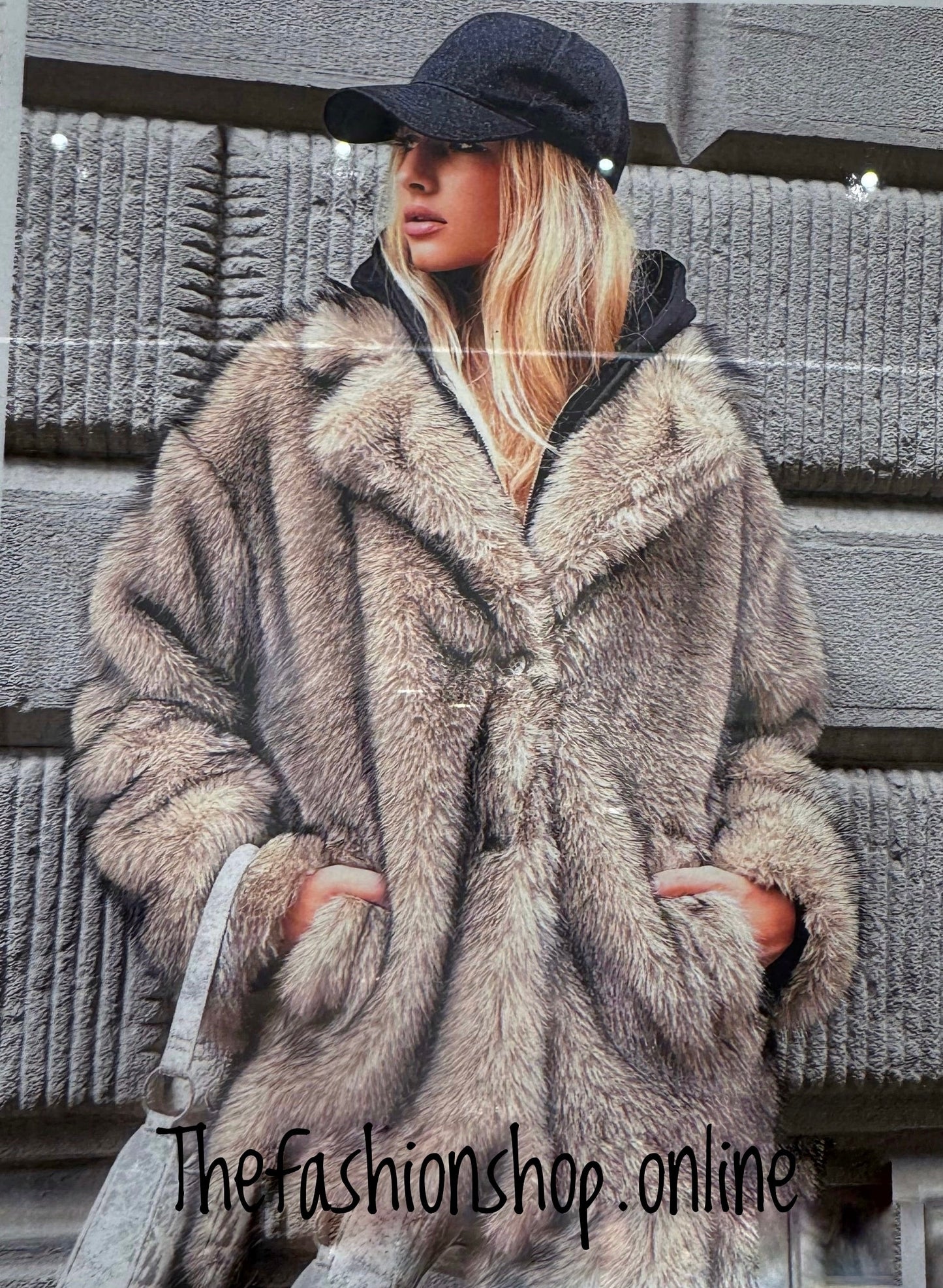 Jess faux fur coat 8-14