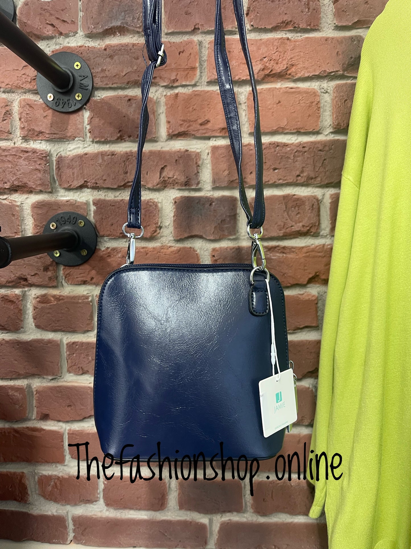 Navy chic bag with long shoulder strap