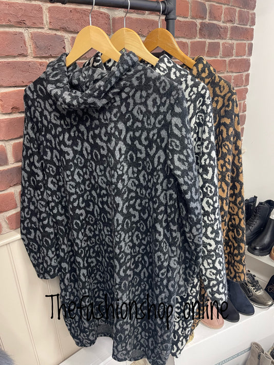 Animal print tunic dress 8-16