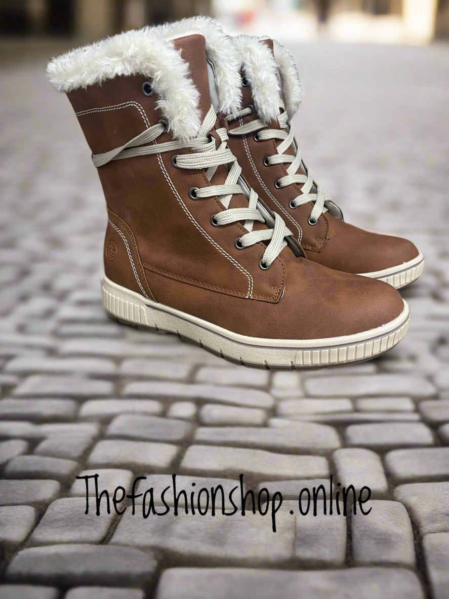 Camel high top winter boots 3-8