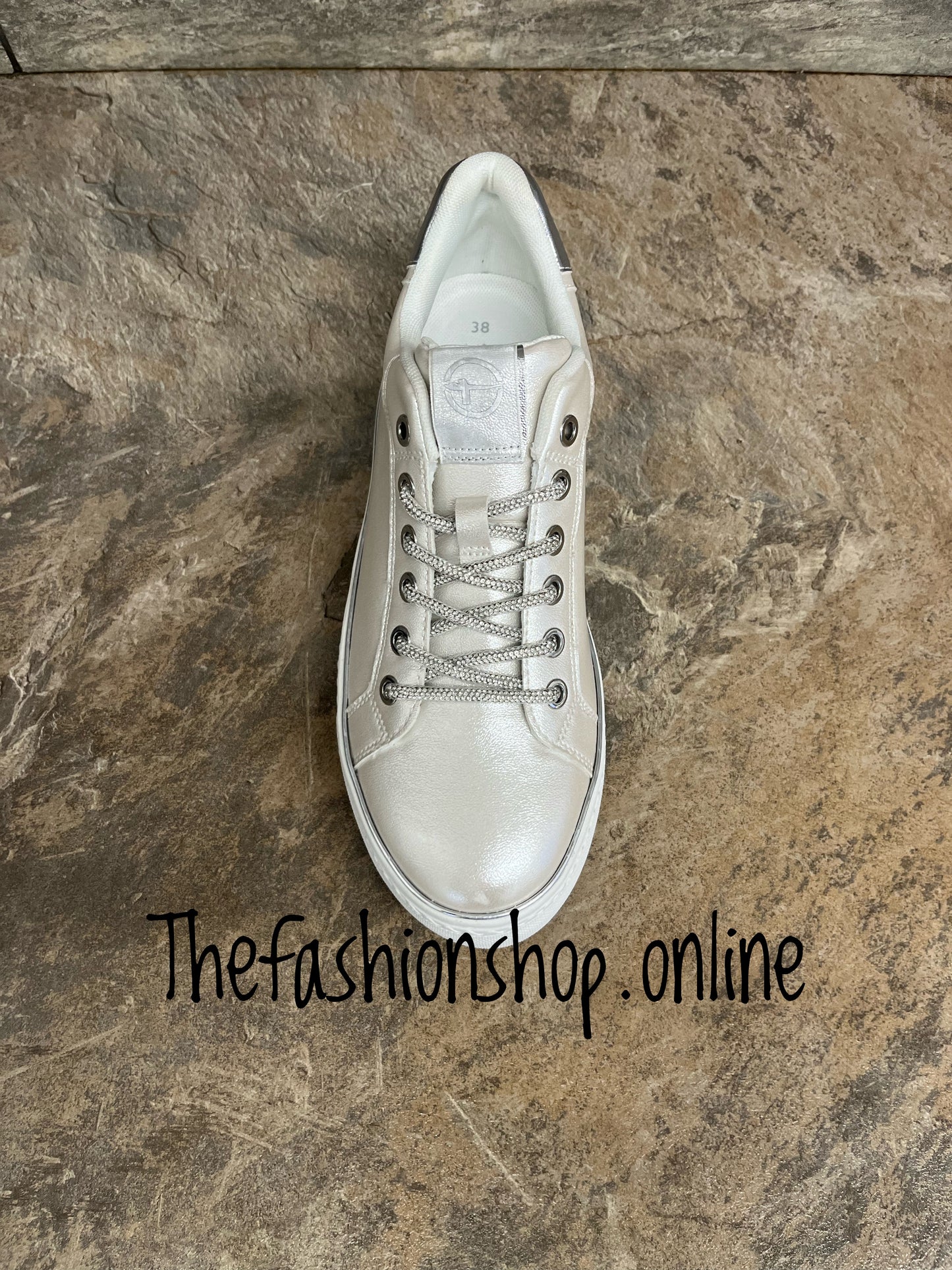 Tamaris white pearl platform trainers sizes 4-9 (37-42)