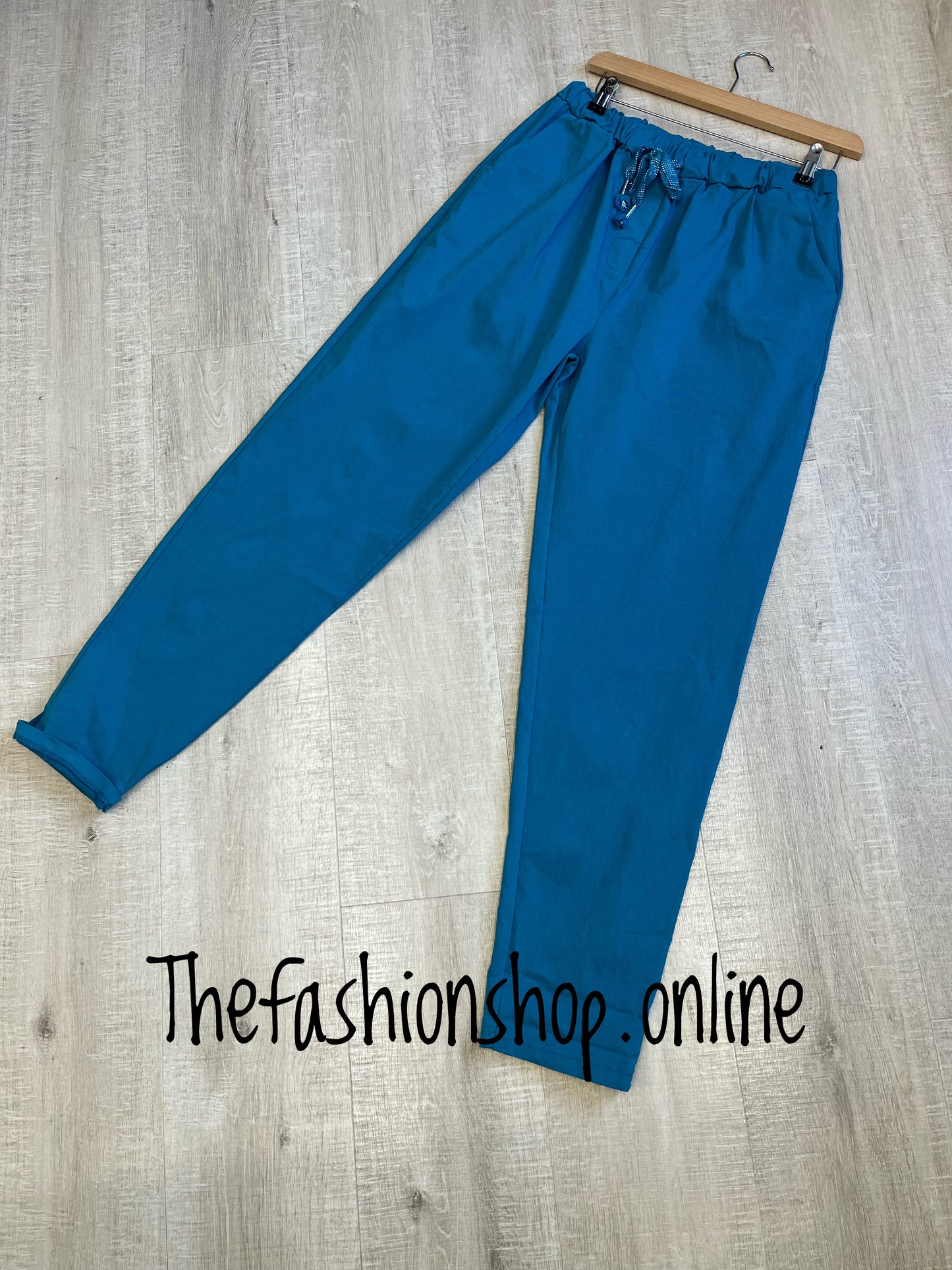 Plus size teal classic magic trousers 18-24