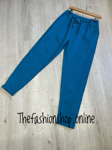 Plus size teal classic magic trousers 18-24