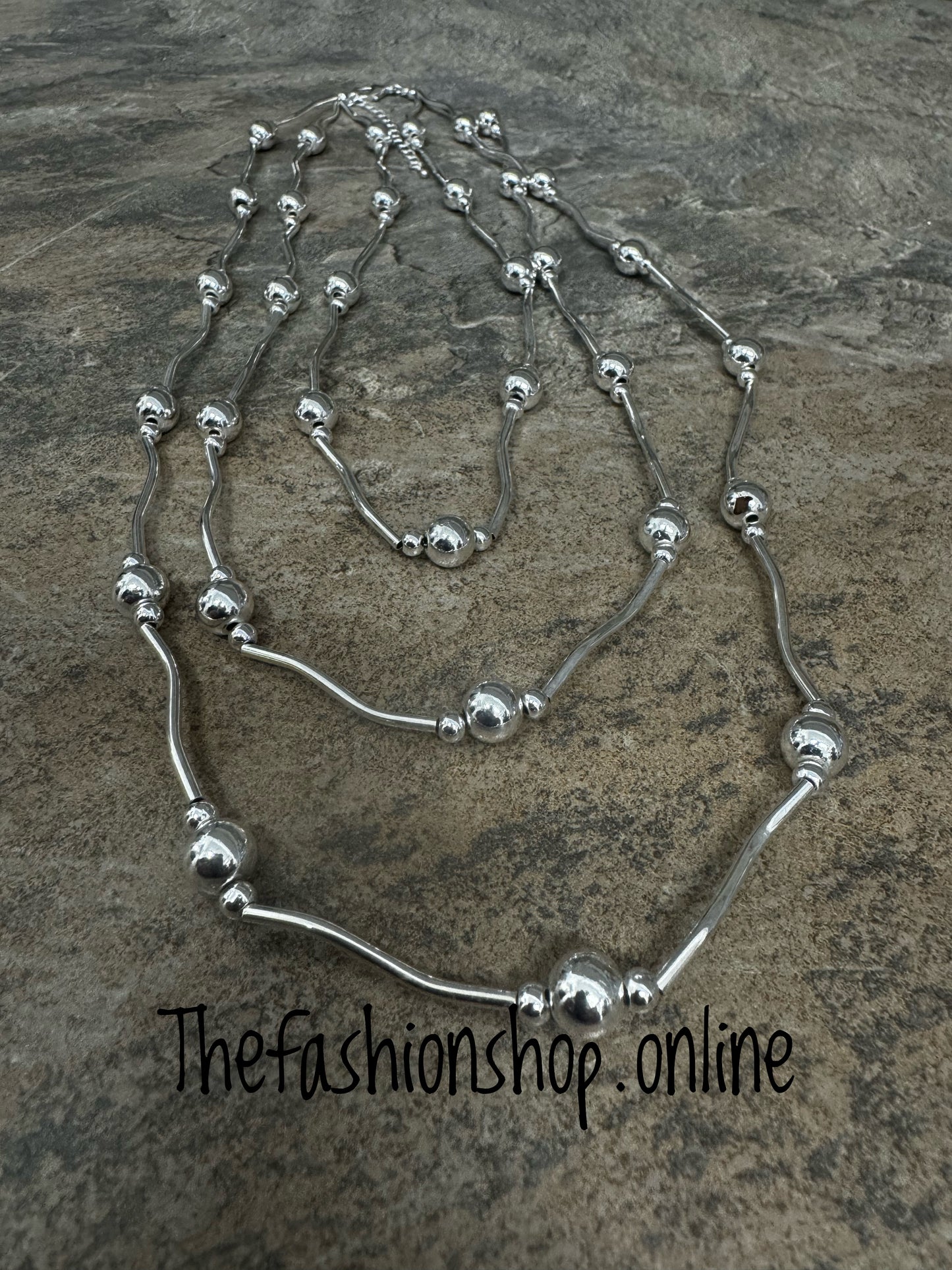 Multi-Strand Silver Necklace