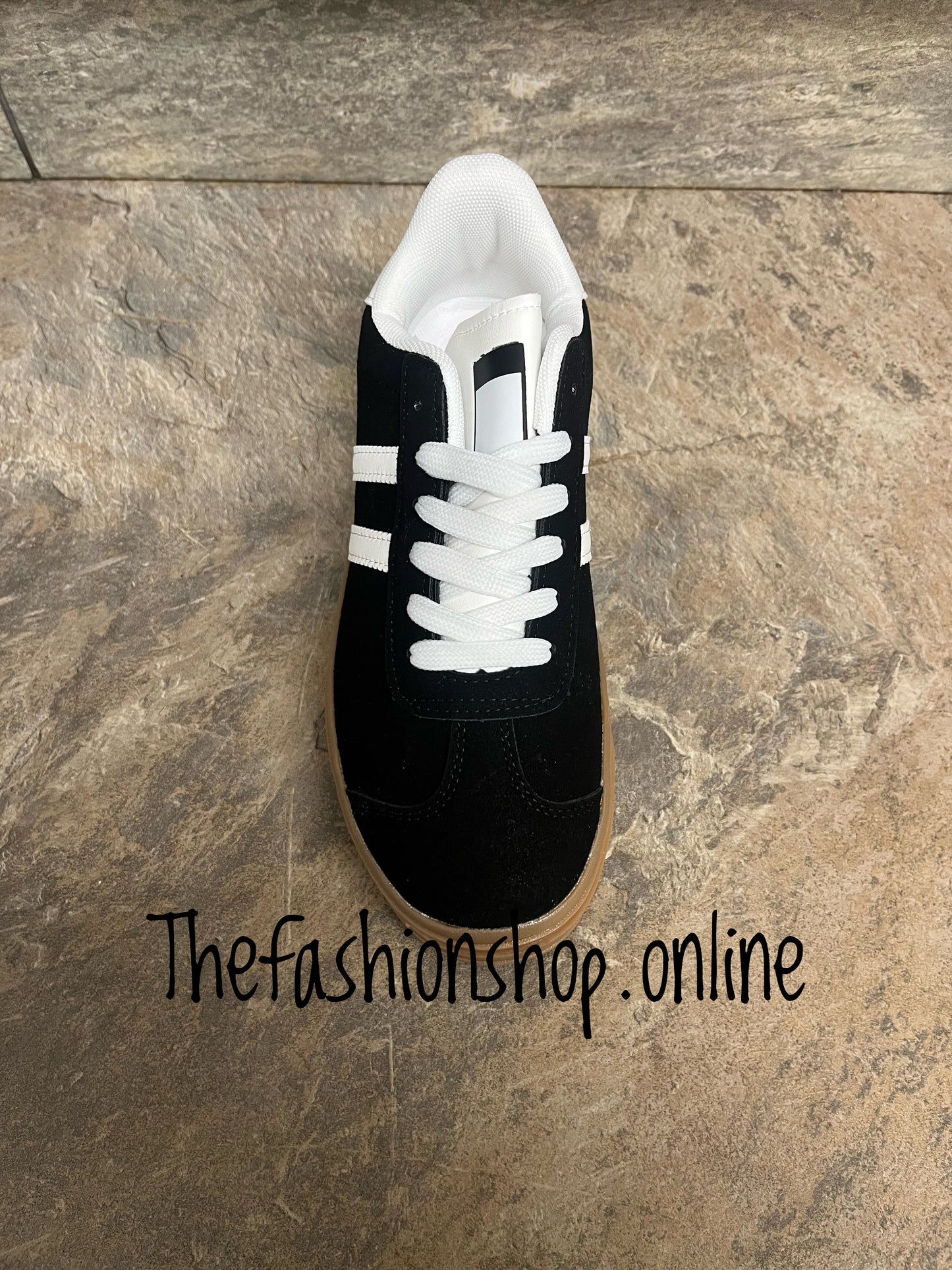 Dolly black and white platform trainers sizes 3-8 (EU 36-41)