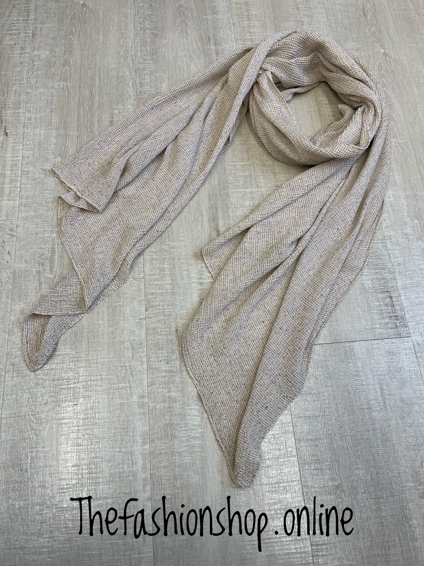 Beige flecked scarf