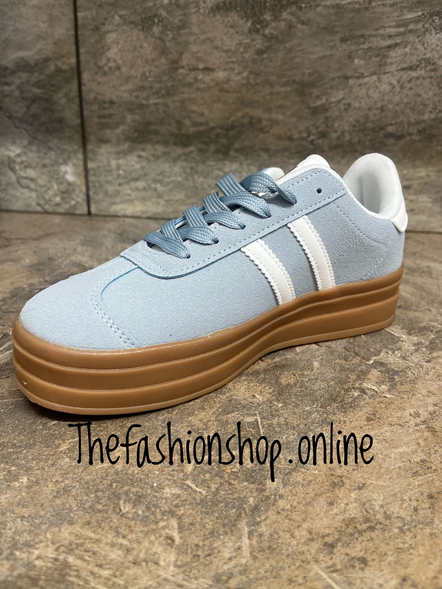 Dolly blue platform trainers sizes 3-8 (EU 36-41)