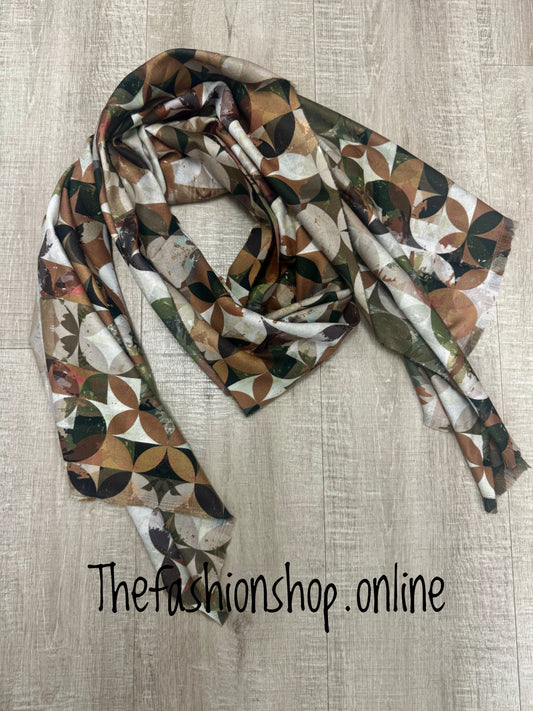 Sarah Tempest nature print scarf