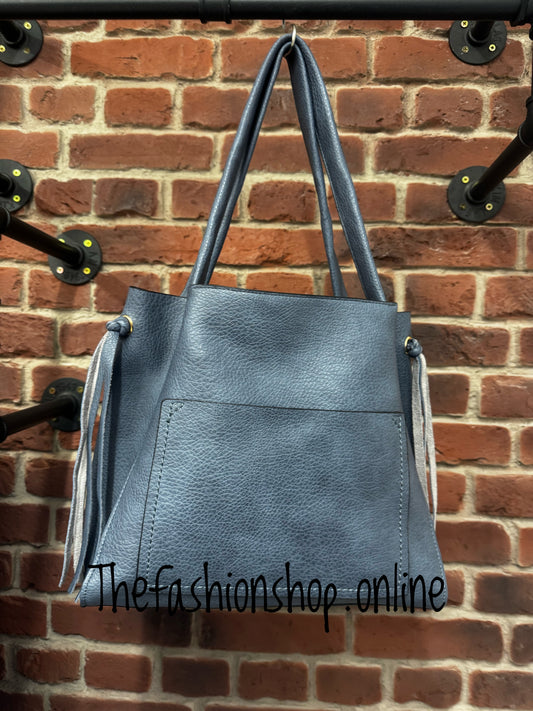 Natalie denim blue bag