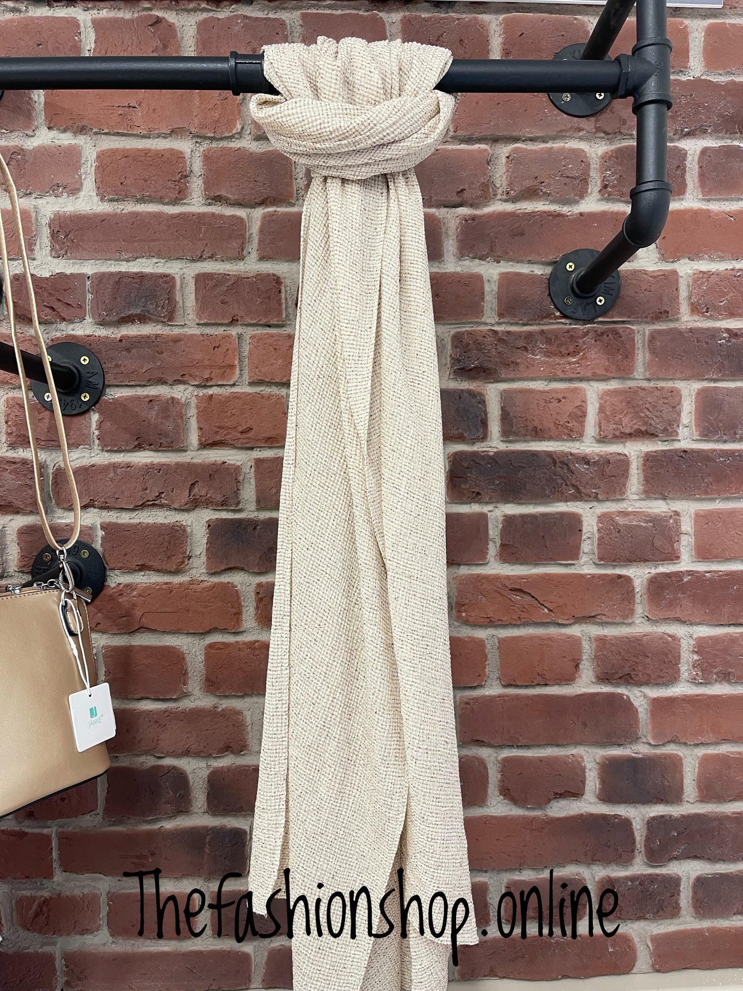 Beige flecked scarf