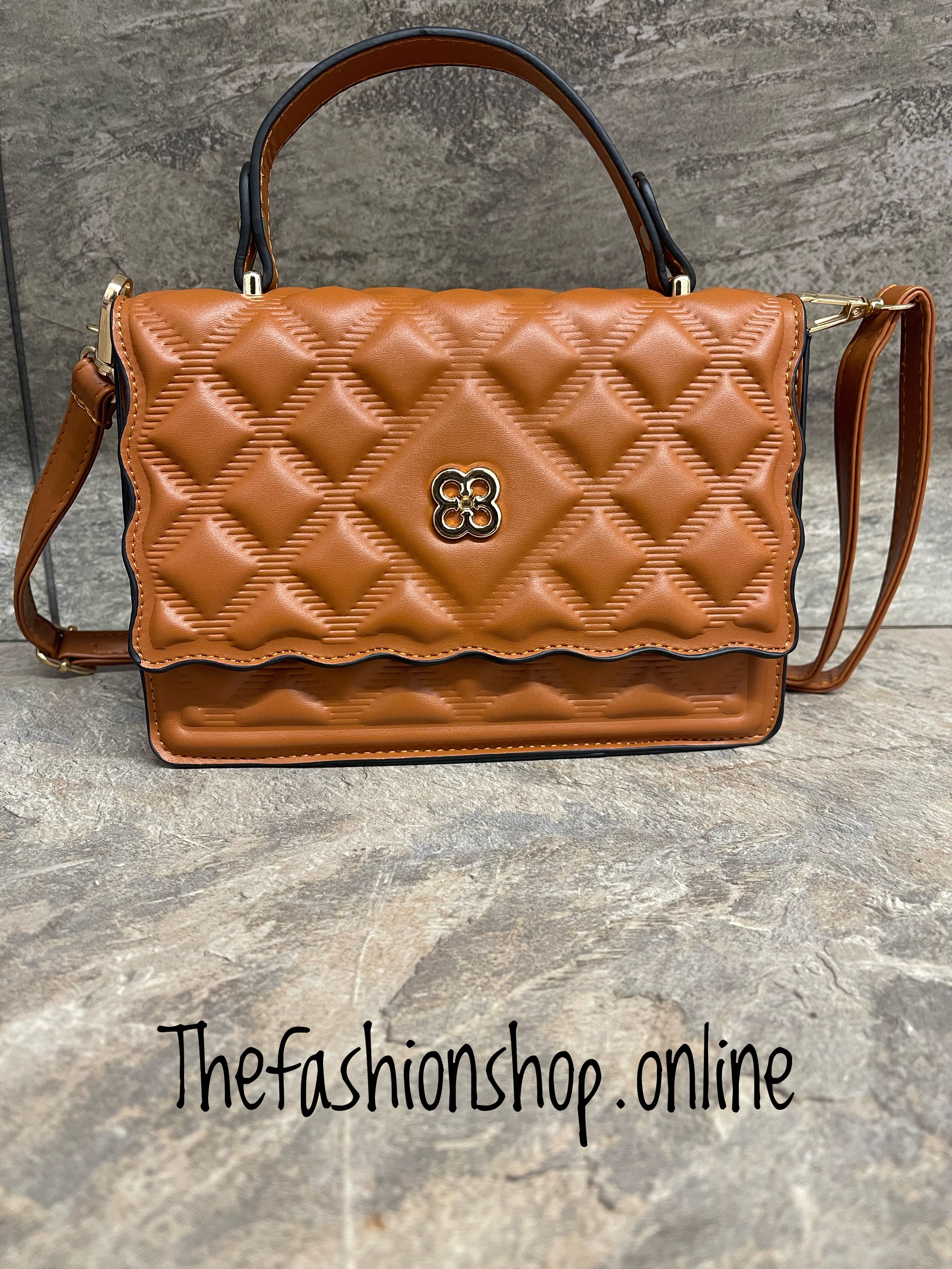 Tan satchel purse online