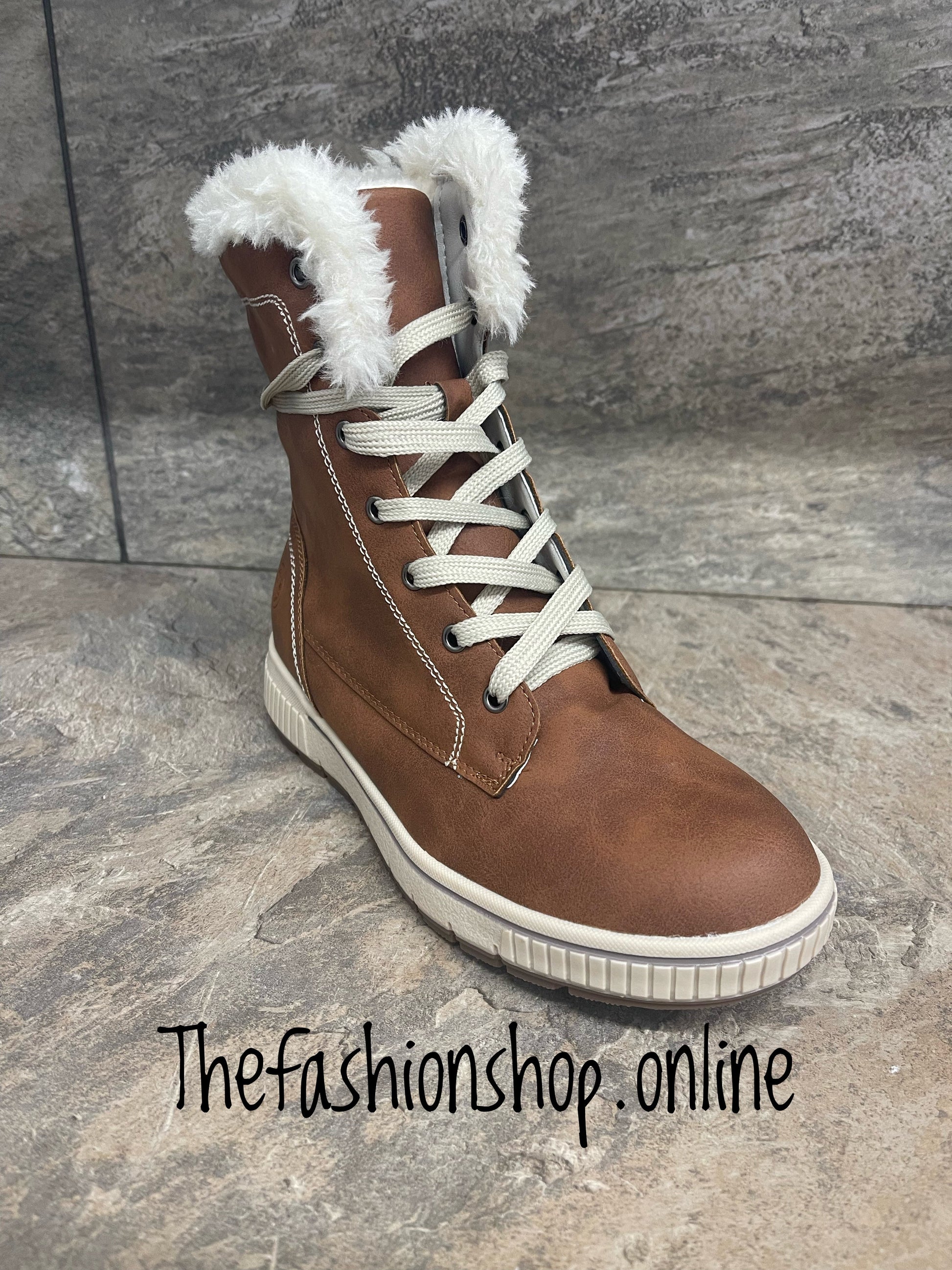 Camel high top winter boots 3-8 – The Fashion Shop