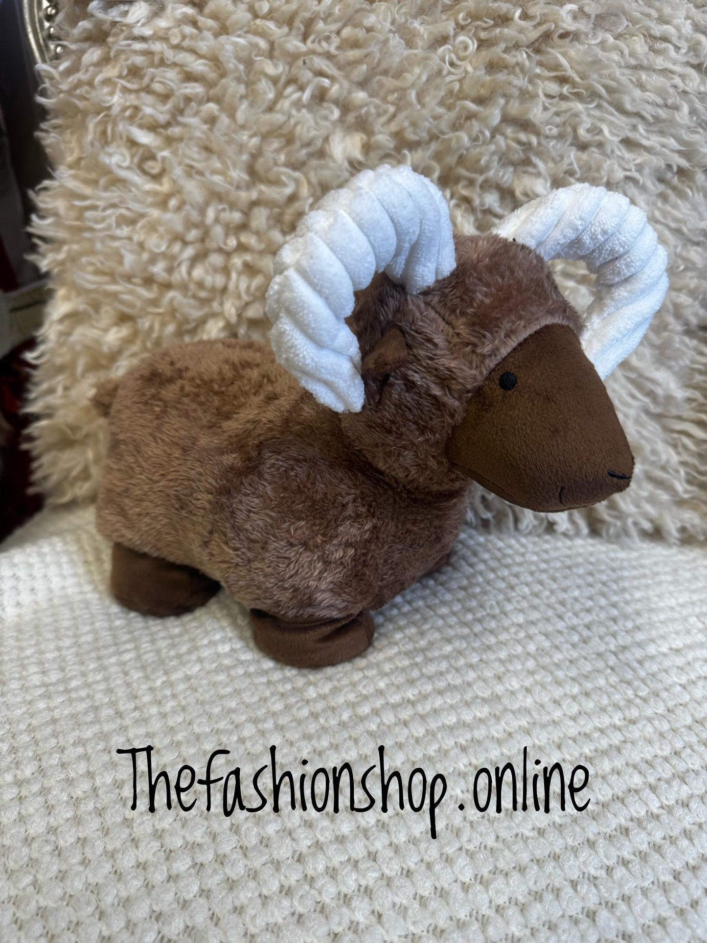 Brown ram design door stop