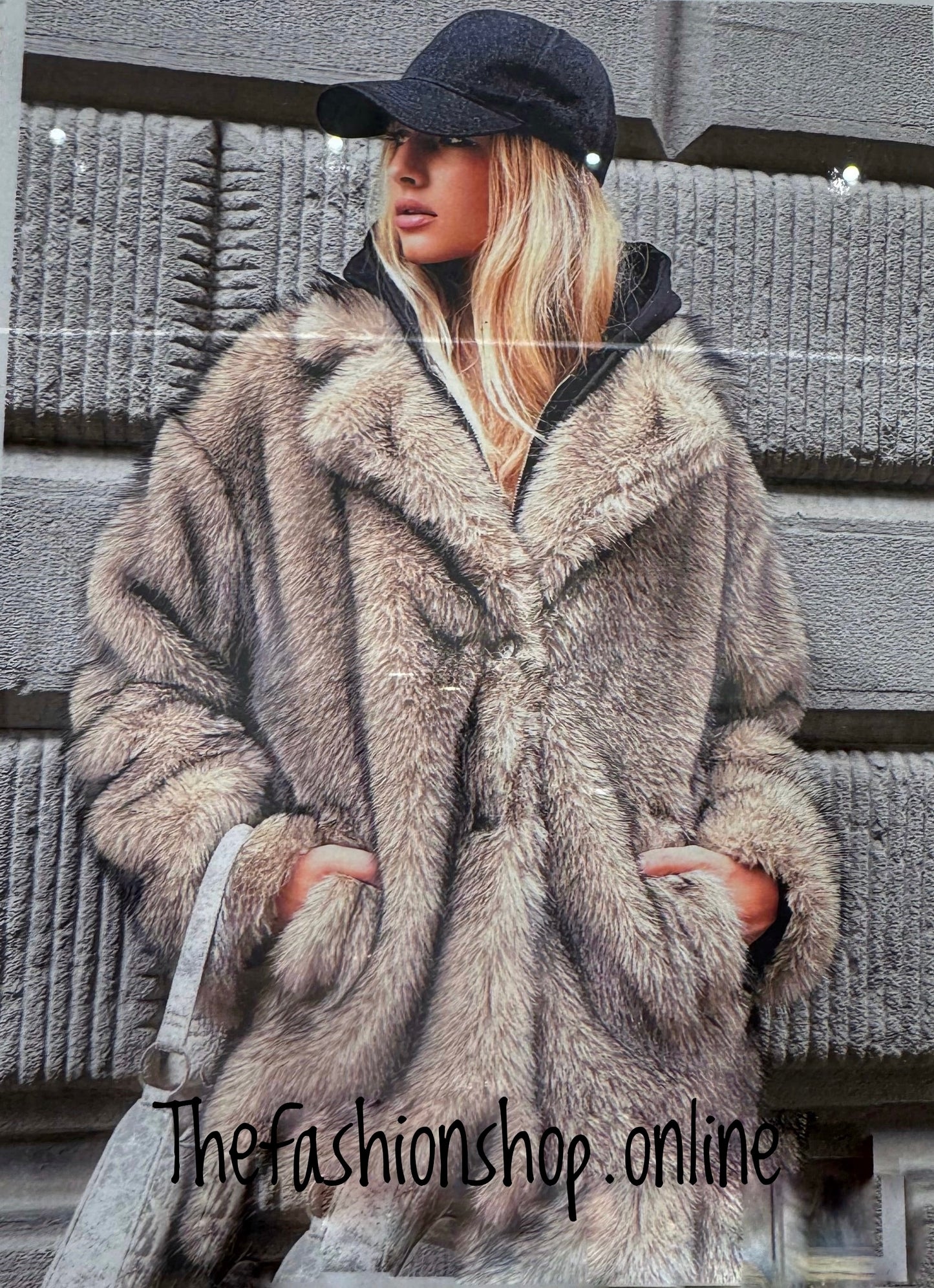 Jess faux fur coat 8-14