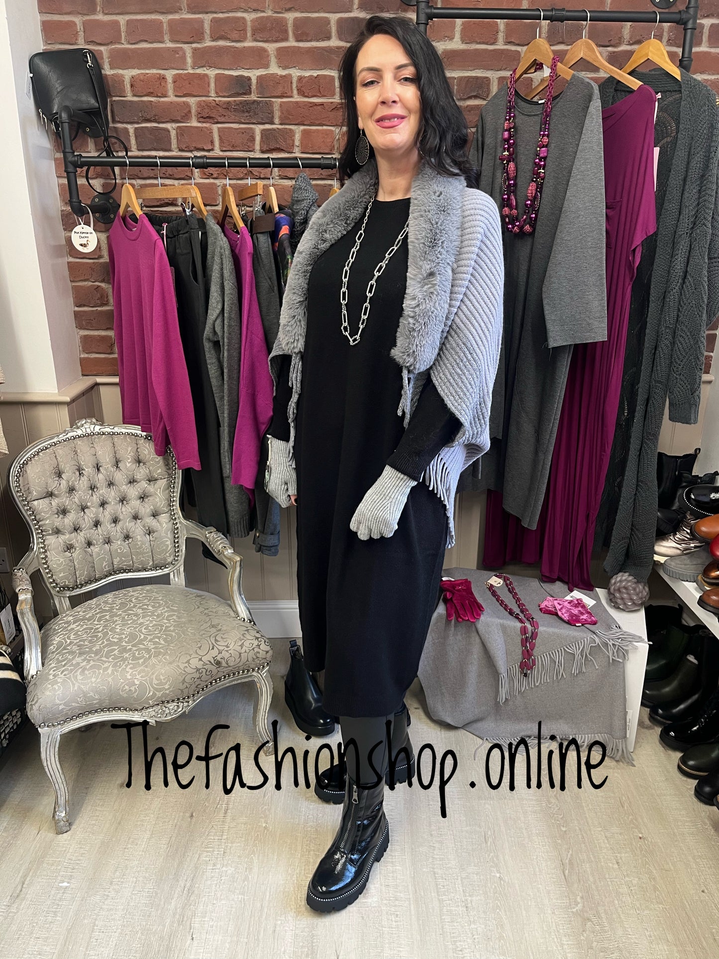 Sarah Tempest grey cape 8-16