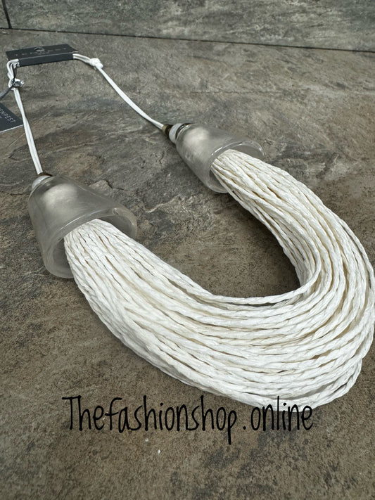 Sarah Tempest cream multi strand necklace