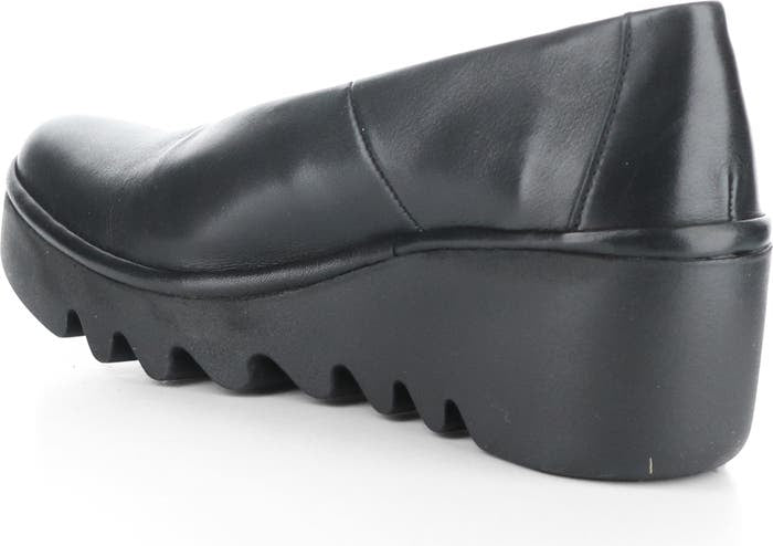 Fly of London Beso Dublin black leather wedge shoes sizes 4-8