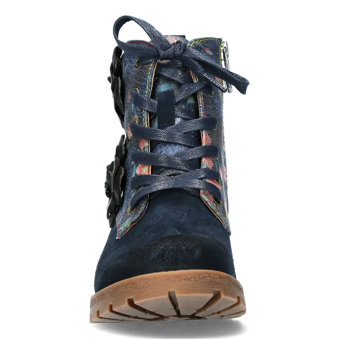 Laura Vita Cocrailo jeans blue leather lace up boot sizes 4-8