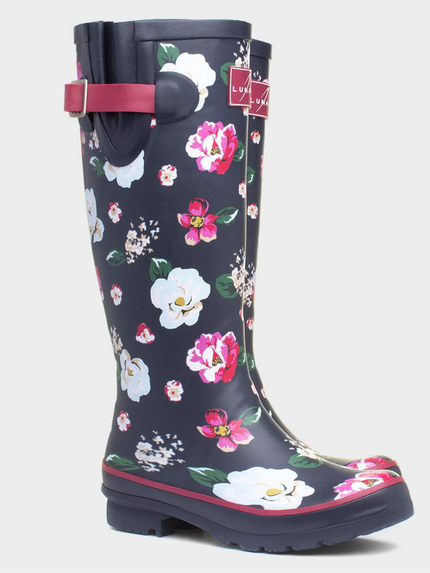 Lunar blue garden wellington boot 5-8