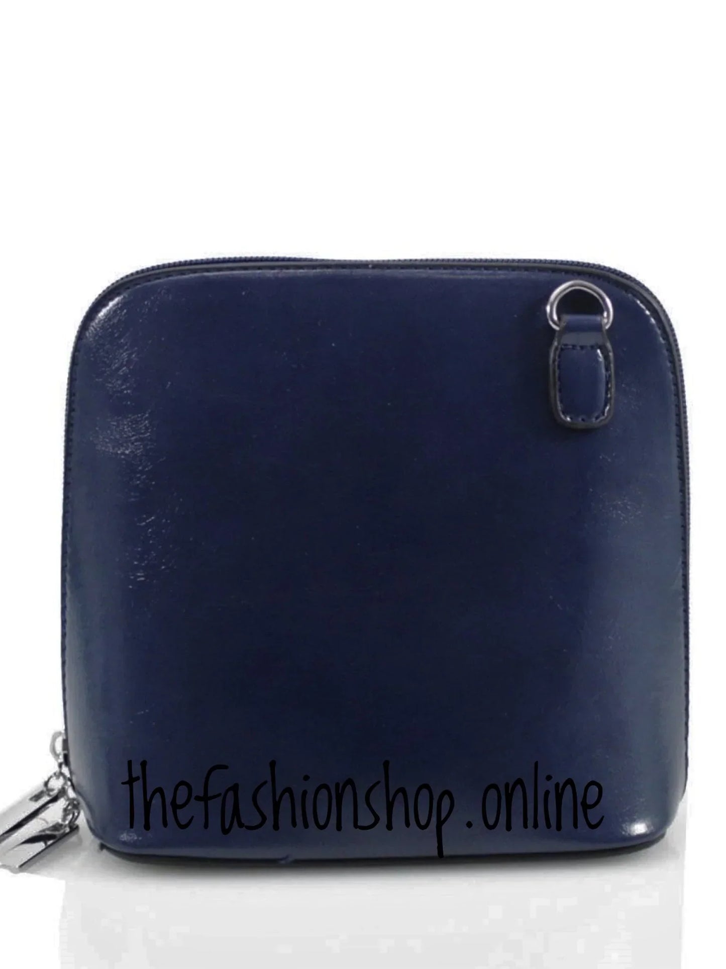 Navy chic bag with long shoulder strap