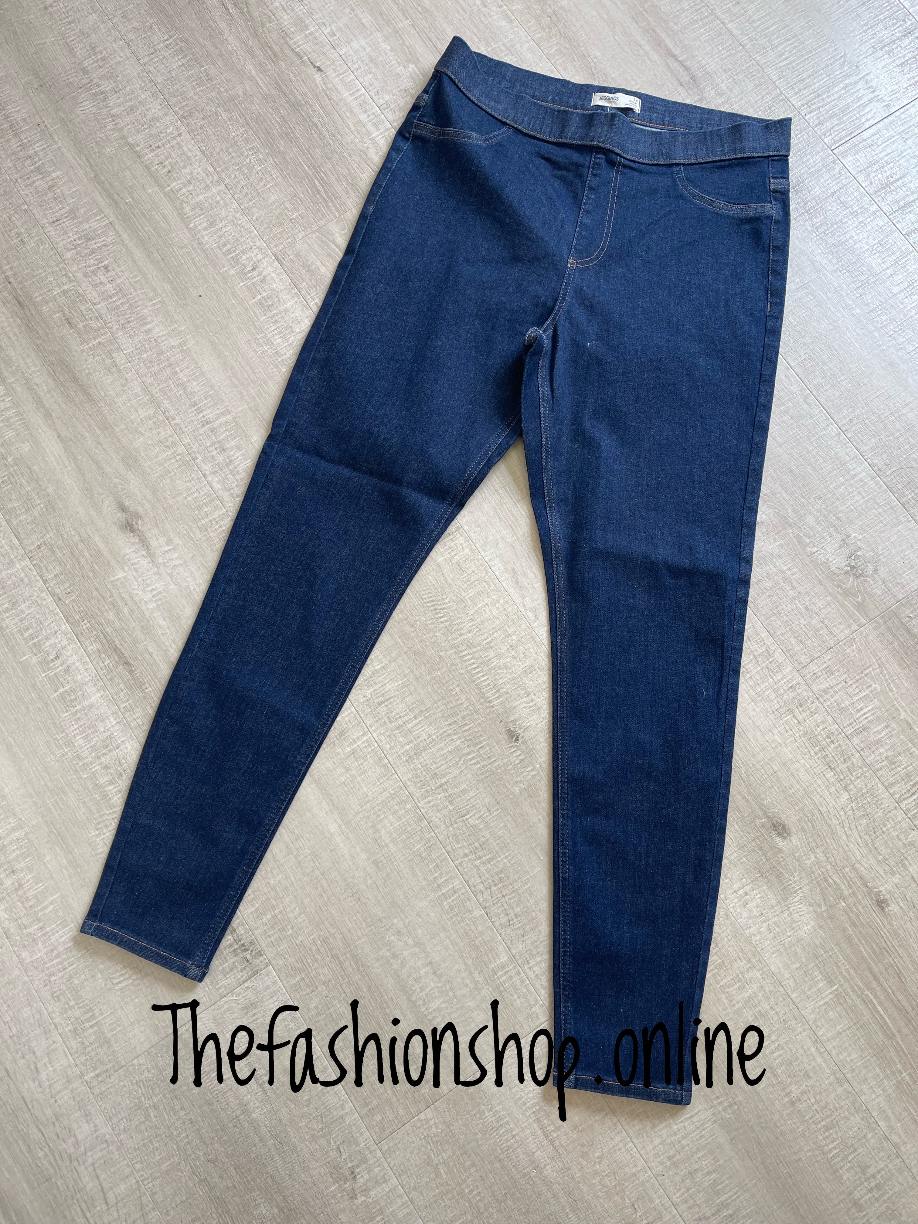 Denim jeggings with pockets best sale