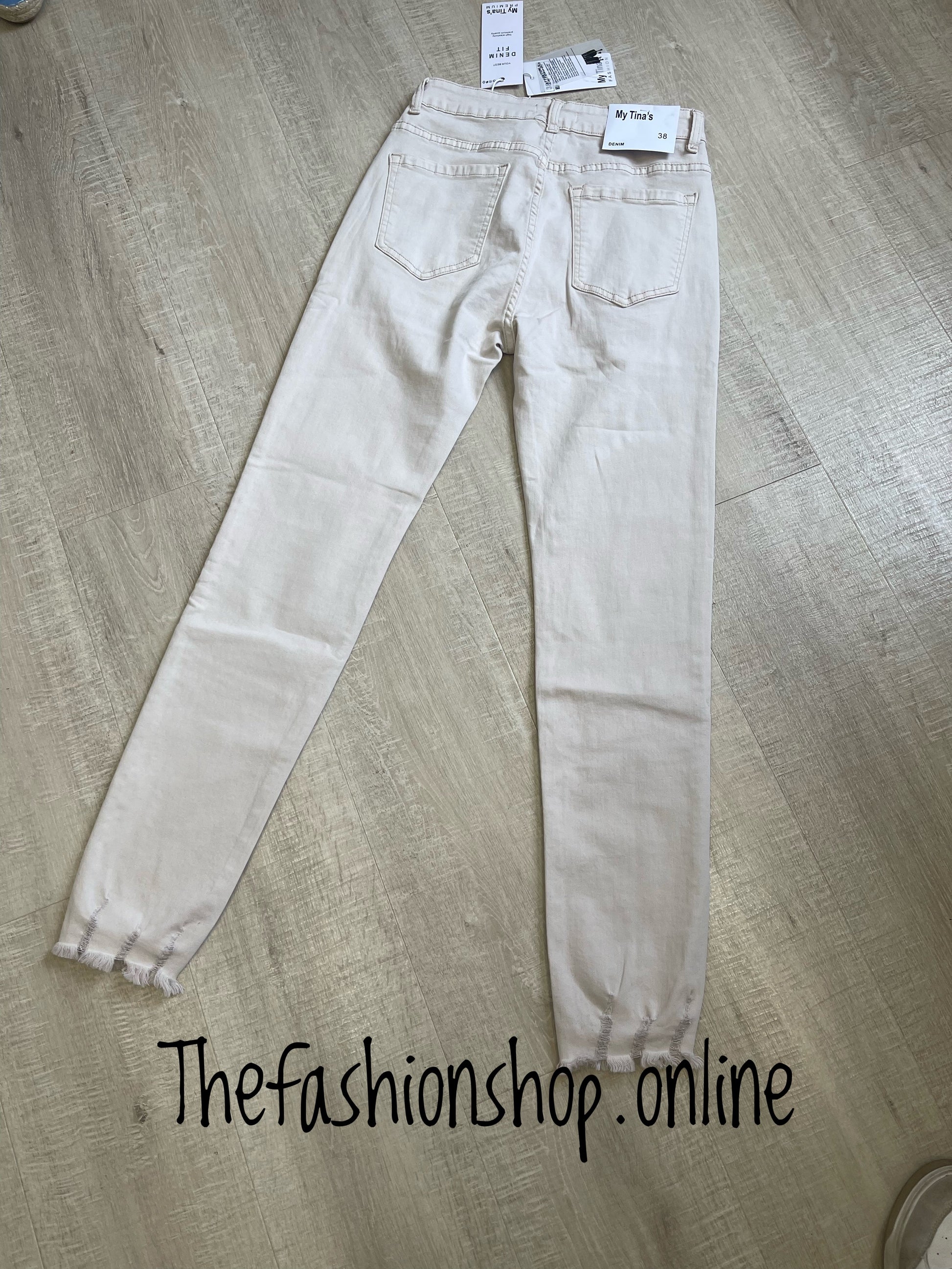 Frayed Edge Denim Jeans, Shop Now