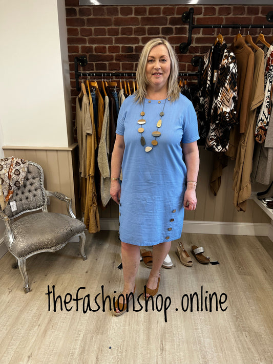 Alice Collins denim blue Patty dress 14 16 18 20