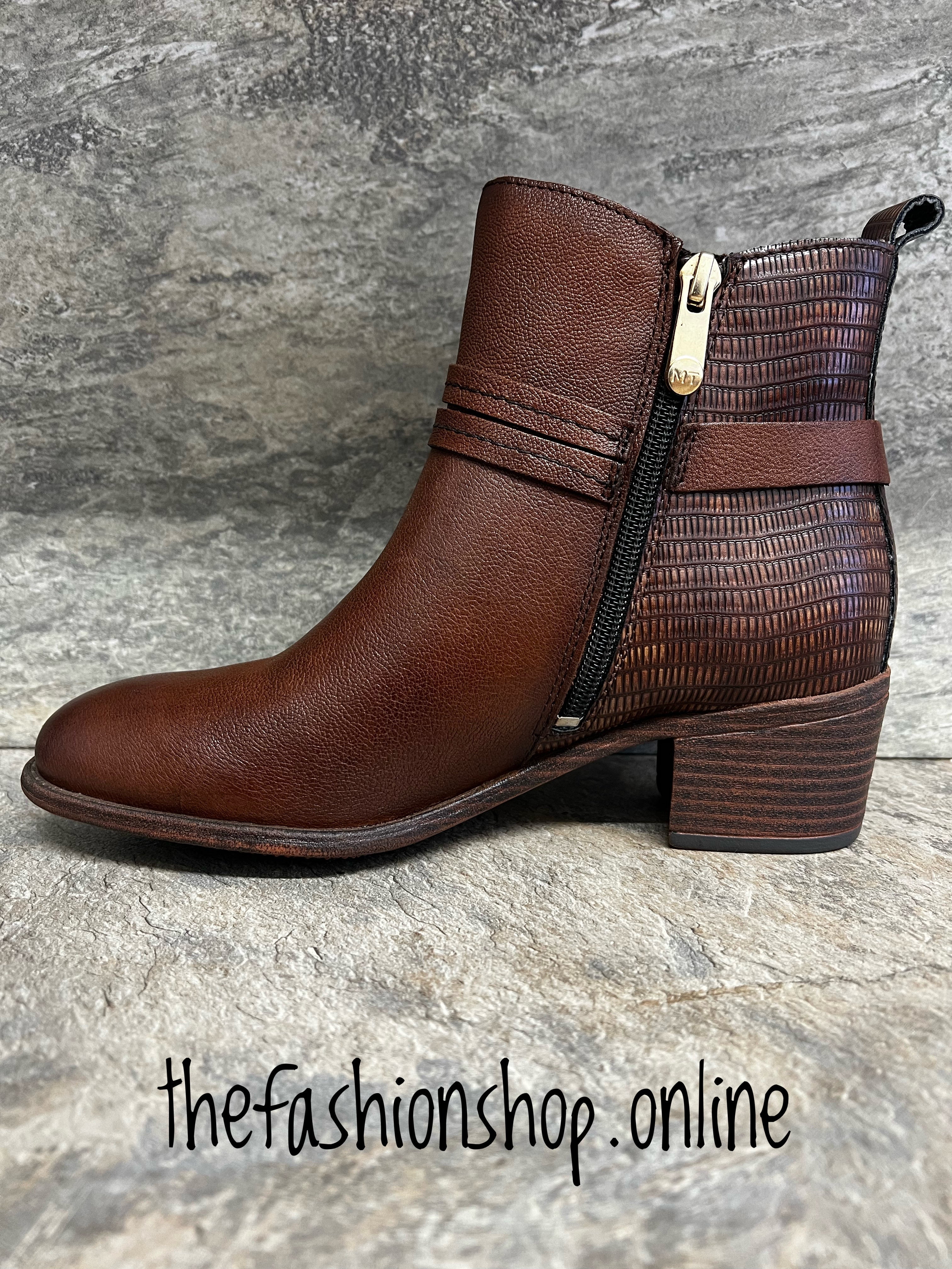 Marco tozzi shop ankle boots cognac