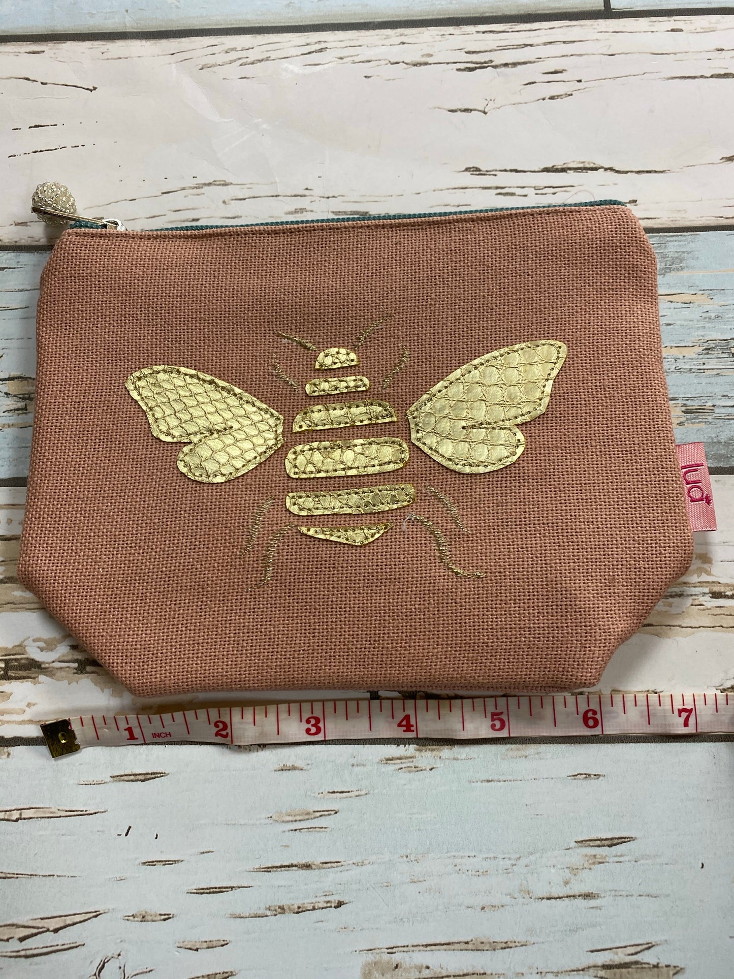 Lua Bee cosmetic purse pink