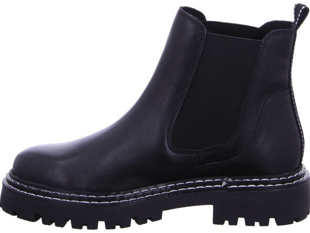 Marco Tozzi black leather stitch Chelsea boots sizes 4-8