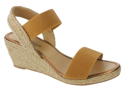 Tan wide fit double strapped sandal